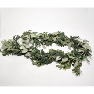 Bethlehem Lights 6' Illuminated Eucalyptus and Olive Garland